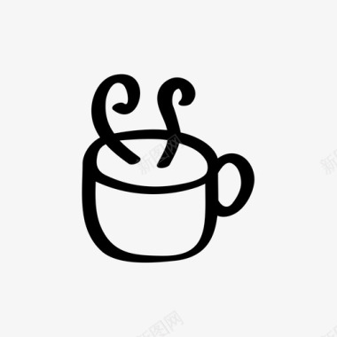杯咖啡健康热图标图标