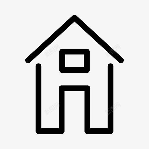 房子建筑物家庭图标svg_新图网 https://ixintu.com 家庭家 建筑物 房子 生活