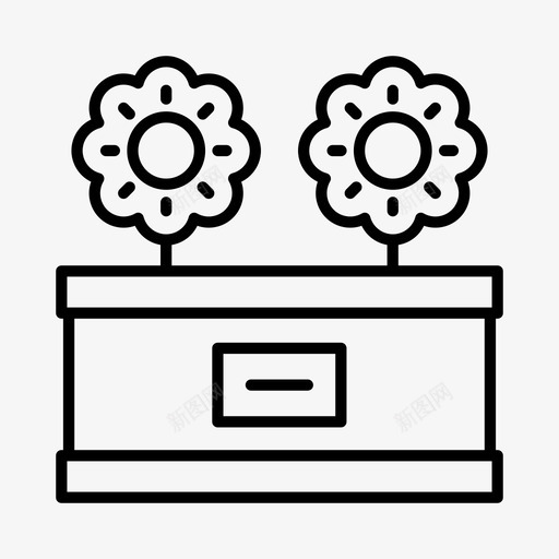 花盆农业乡村图标svg_新图网 https://ixintu.com 乡村 农业 农场 种植 花盆