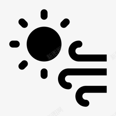 太阳预报晴天图标图标