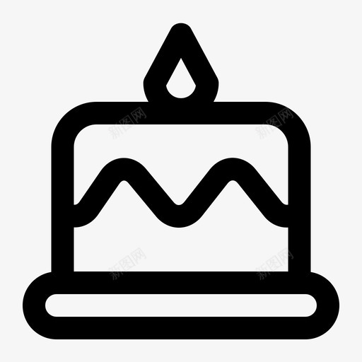 蛋糕生日纸杯蛋糕图标svg_新图网 https://ixintu.com 感恩节 甜点 生日 系列 纸杯 蛋糕 风格