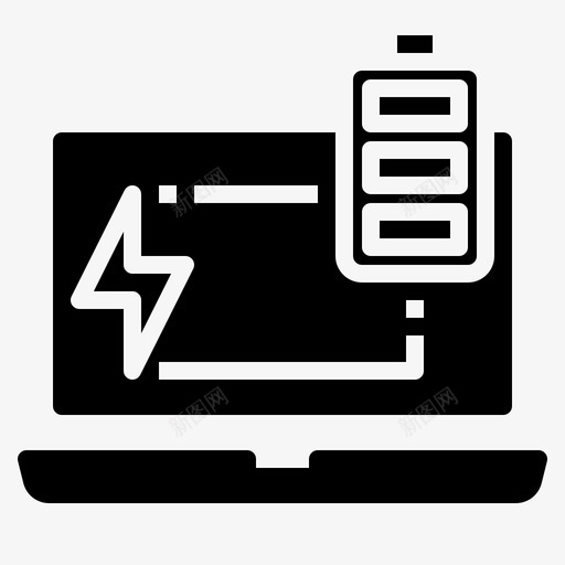 笔记本电池3固态图标svg_新图网 https://ixintu.com 固态 电池 笔记本