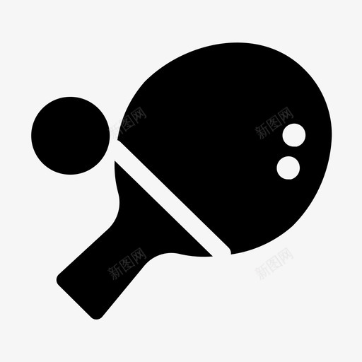 乒乓球游戏运动图标svg_新图网 https://ixintu.com 乒乓球 体育 实心球 游戏 网球 运动