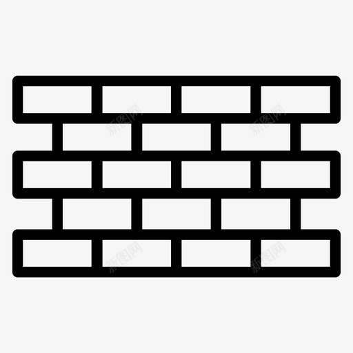 防火墙砖块保护图标svg_新图网 https://ixintu.com 25个 保护 图标 安全 安全线 砖块 防火墙