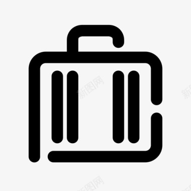 公文包职业行李图标图标