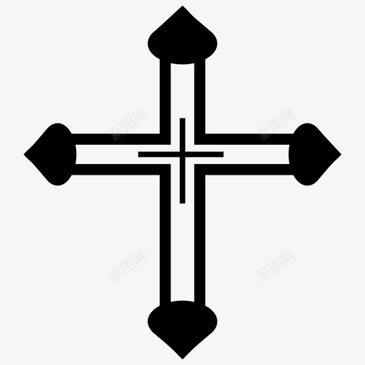 十字架符号天主教基督教符号图标svg_新图网 https://ixintu.com 十字 十字架 向量 图标 基督教 天主教 符号 耶稣基督 设计