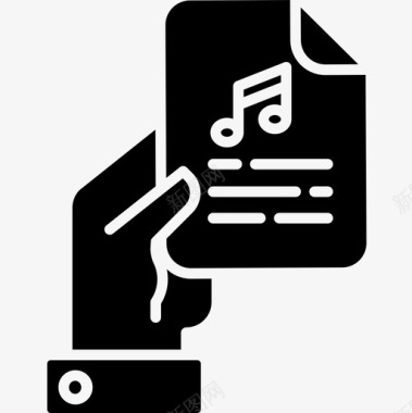 音乐文件音乐113字形图标图标