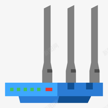 28号扁平路由器图标图标