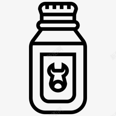 奶瓶钙奶制品图标图标