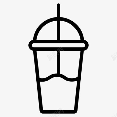奶昔咖啡杯子图标图标