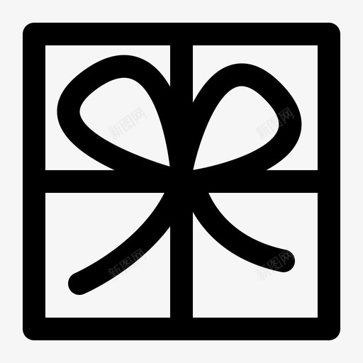礼品盒周年纪念包装图标svg_新图网 https://ixintu.com 包装 周年纪念 礼品盒 礼物 系列