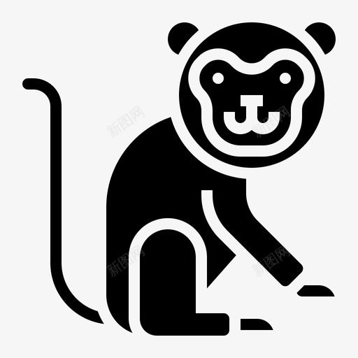 猴子动物马戏团图标svg_新图网 https://ixintu.com 动物 动物园 哺乳动物 游乐园 猴子 马戏团