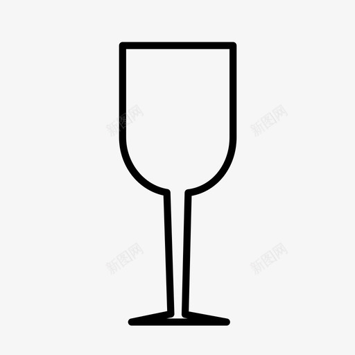 食物饮料玻璃杯图标svg_新图网 https://ixintu.com 玻璃杯 葡萄酒 食物 餐厅 饮料