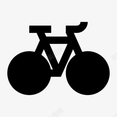 自行车旅行度假图标图标