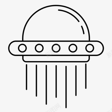 飞碟外星太空图标图标