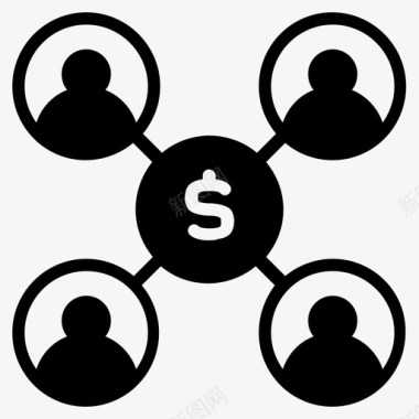 小组会议沟通金钱谈话图标图标