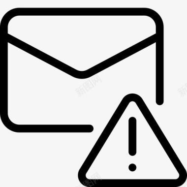 电子邮件警告消息警报信封图标图标