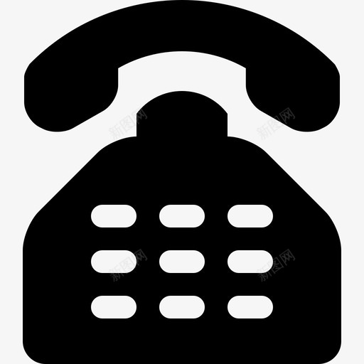 传统手机古董拨号电话图标svg_新图网 https://ixintu.com 传统 古董 图标 实心 手机 拨号 电信 电话 设计 通讯