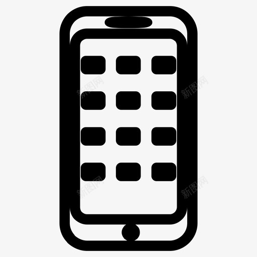 手机电子智能手机图标svg_新图网 https://ixintu.com 手机 智能 电子