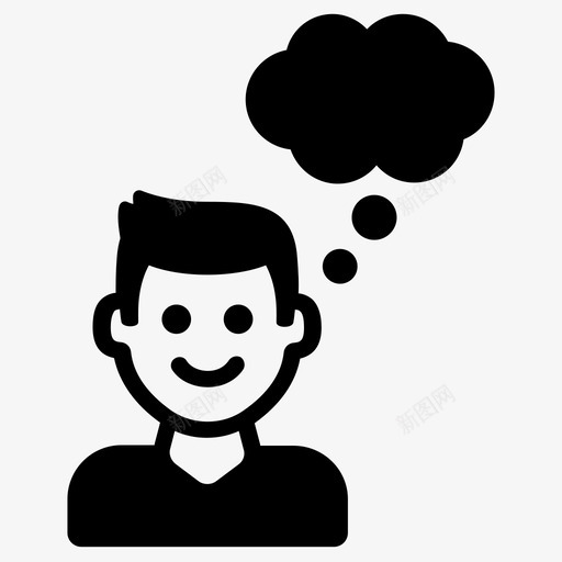思考想象头脑图标svg_新图网 https://ixintu.com 头脑 思想 思考 情绪化 想象 观点