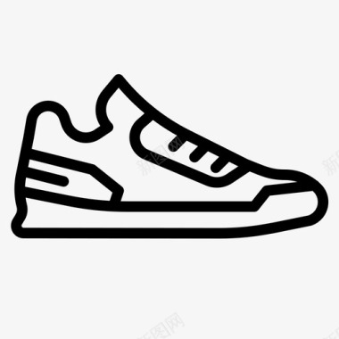 运动鞋脚鞋图标图标