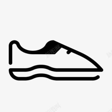 鞋跑步运动图标图标