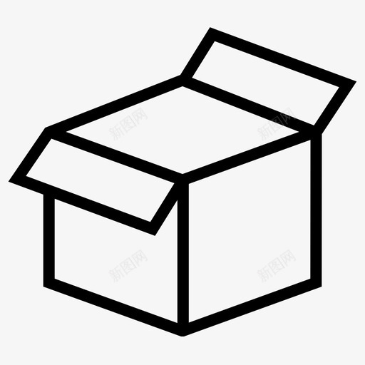 开箱货物交货图标svg_新图网 https://ixintu.com 交货 包装 开箱 物流 装箱 货物