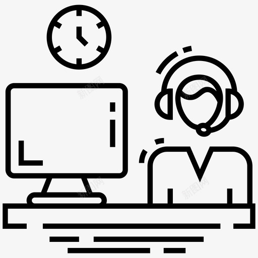 csr客户服务帮助热线图标svg_新图网 https://ixintu.com csr 官员 客户服务 小时服务 帮助 技术支持 热线