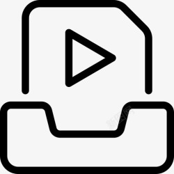 收件箱中的新邮件收件箱中的新视频附件internet图标高清图片