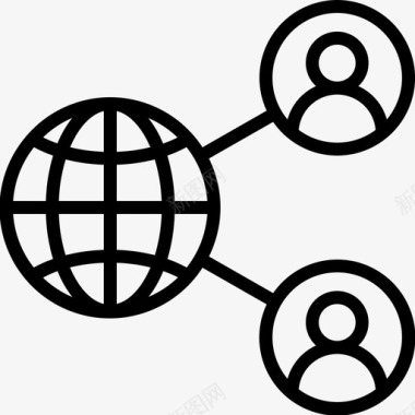 网络互联网共享图标图标