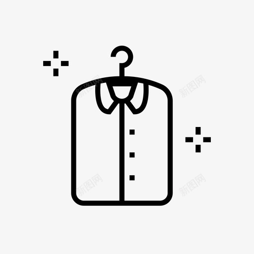 衬衫干净领口衬衫图标svg_新图网 https://ixintu.com bnb 干净 服装 正式 衬衫 领口
