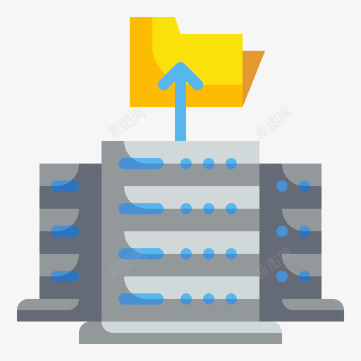 存储大数据81扁平图标svg_新图网 https://ixintu.com 大数 存储 扁平 数据