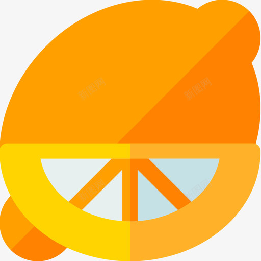 柑橘美食26扁平图标svg_新图网 https://ixintu.com 扁平 柑橘 美食