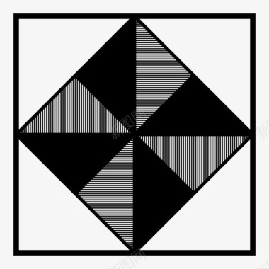 补丁方块几何学图标图标