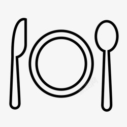 食品餐饮服务食品餐具餐饮服务图标高清图片