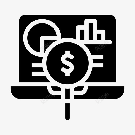 货币分析图表投资组合图标svg_新图网 https://ixintu.com 分析 分析图 图表 投资 稳健 组合 统计 财务 货币