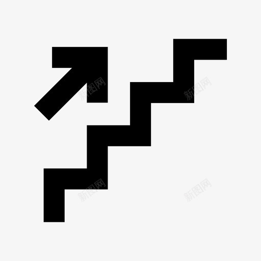 楼梯梯子台阶图标svg_新图网 https://ixintu.com 台阶 梯子 楼梯