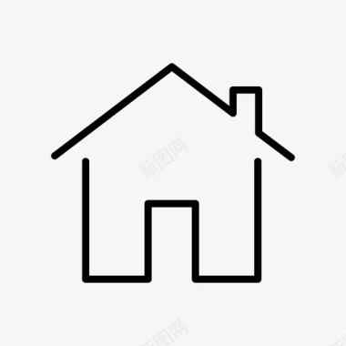 住宅建筑物建筑图标图标