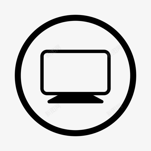 监视器计算机桌面图标svg_新图网 https://ixintu.com 多媒体 屏幕 桌面 监视器 计算机 设备