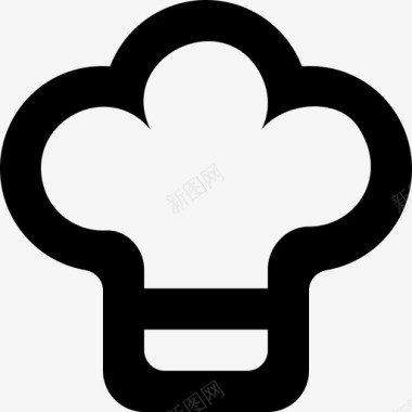 厨师厨师帽炊具图标图标