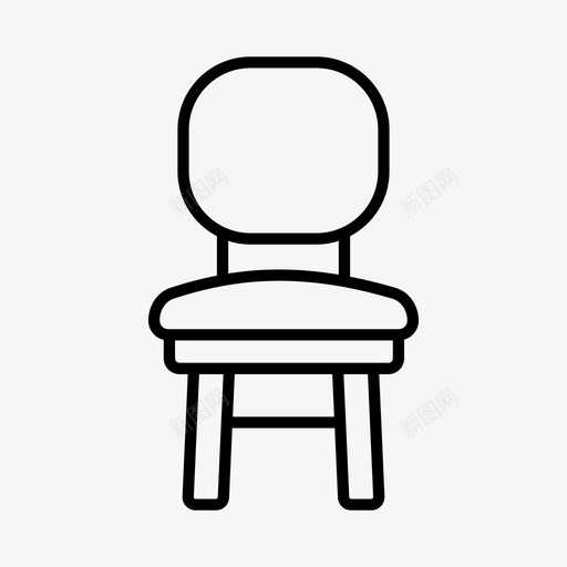 椅子装饰家具图标svg_新图网 https://ixintu.com 内饰 家具 家居 椅子 装饰