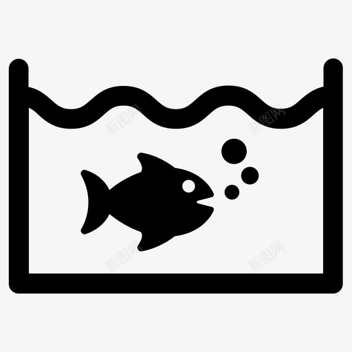 水族馆动物鱼图标svg_新图网 https://ixintu.com 动物 水族馆 海洋