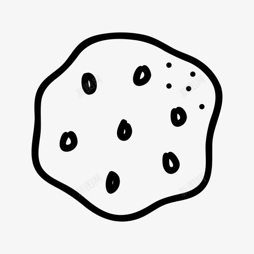 曲奇面包房饼干图标svg_新图网 https://ixintu.com 手绘 曲奇 点心 甜点 面包房 食物 饼干