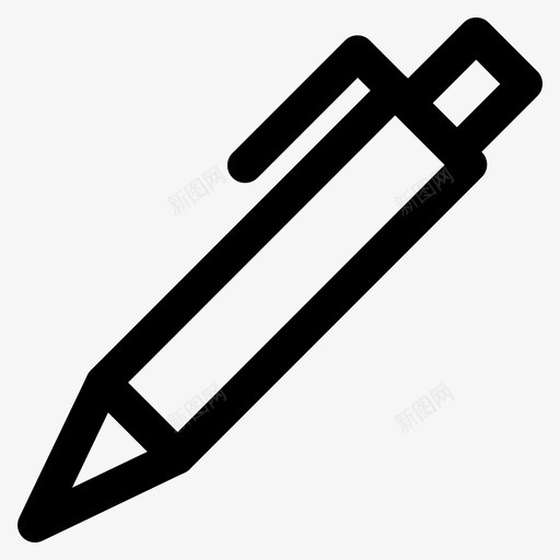 圆珠笔笔学校图标svg_新图网 https://ixintu.com 写作 回到 圆珠笔 学校
