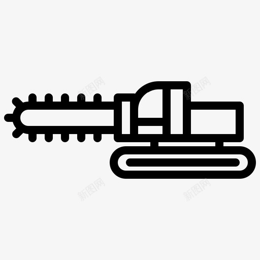 挖沟机重型机械车辆图标svg_新图网 https://ixintu.com 挖沟机 机械 概述 车辆 重型
