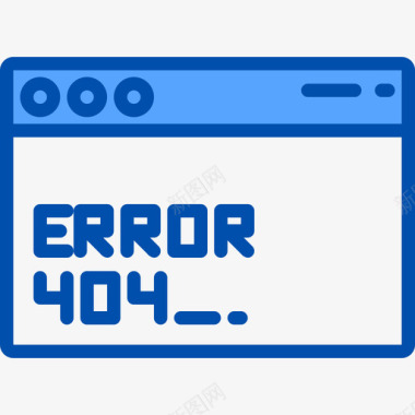 错误404web图形4蓝色图标图标