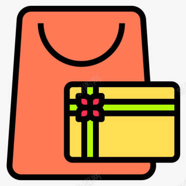 商业和购物电子商务136线性颜色图标图标