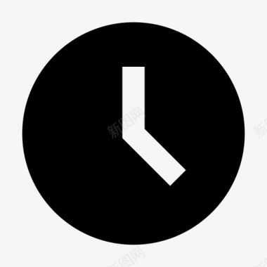 时钟时间简单的用户界面图标图标