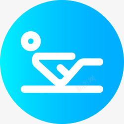 017对号圆形普拉提47号健身房圆形图标高清图片