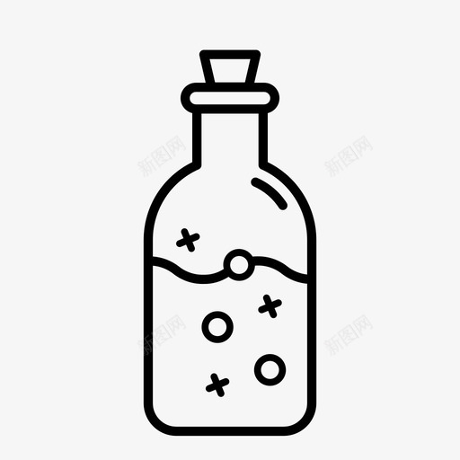 药水瓶子万圣节图标svg_新图网 https://ixintu.com 万圣节 巫婆 瓶子 药水 药水瓶 魔法